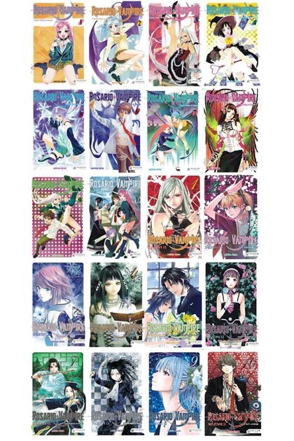 Rosario + Vampire 20 Cilt Manga seti (1. Sezon ve 2. Sezon)