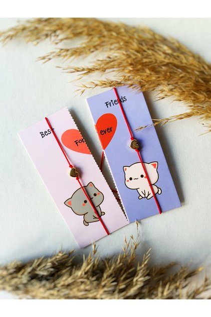 2-Piece Friend Couple Bracelet Heart I?P Bracelet Yirt Share Bracelet for Friend, Spouse, Bff