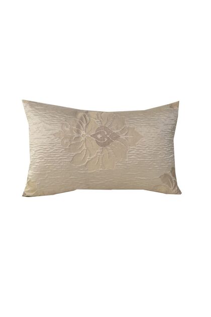 Tafta Dokuma Krem Bej 43x27 Cm Kırlent Yastık Kılıfı