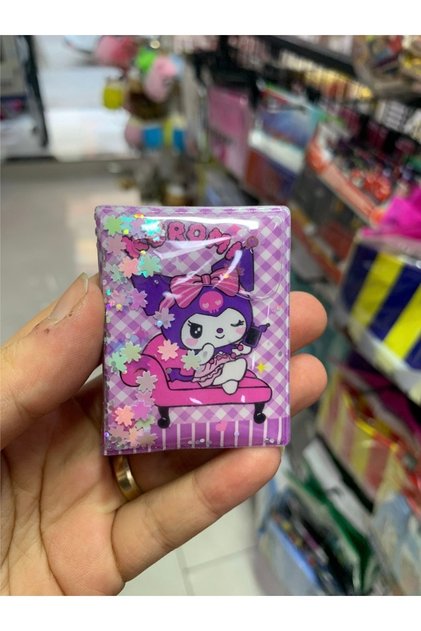 İçi Sulu Kuromi Sticker Mini Not Defteri