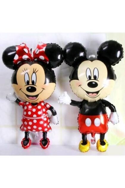 Minnie Mause Ve Mickey Mause Set Büyük Boy Folyo Balon 85x46 Cm