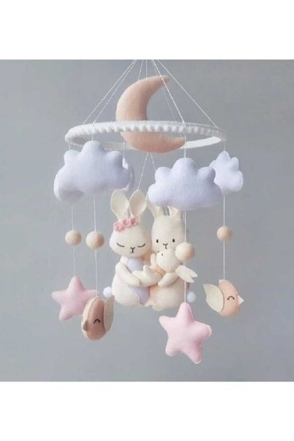 Özel Tasarım Kız Bebek Erkek Bebek Müziksiz Beşik Dönencesi