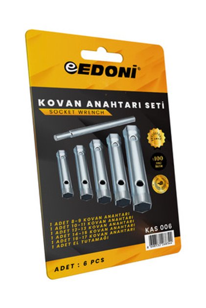 EDONİ KOVAN ANAHTARI SETİ 6 PCS