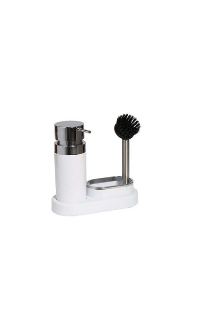 Polen Kitchen Set White Liquid Soap Dispenser Brush