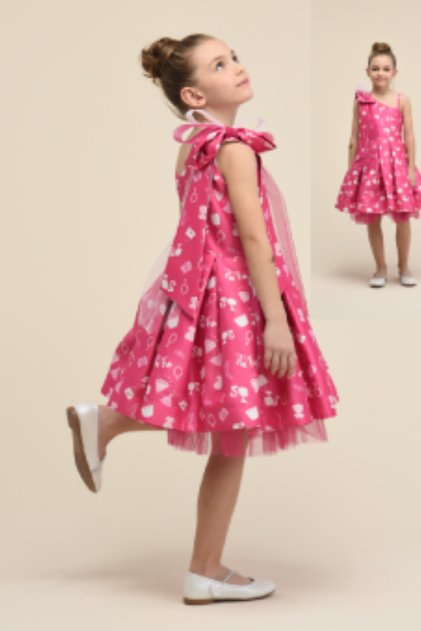 5536 Children's Dress One Shoulder Barbie