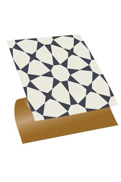 Kendinden Yapışkanlı Yıldızlı Desenli Pvc Karo 30x30 Cm (11 ADET) 1m2