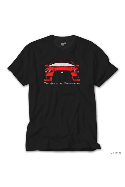 Mitsubishi Evo crveno-crna majica
