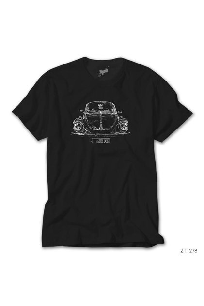 Volkswagen Volkswagen Beetle 1972 Black T-Shirt