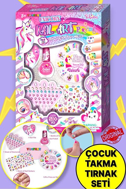 TOYFEST Tokidas Pet Nail Art Playing - Unicorn ve Evcil Hayvan