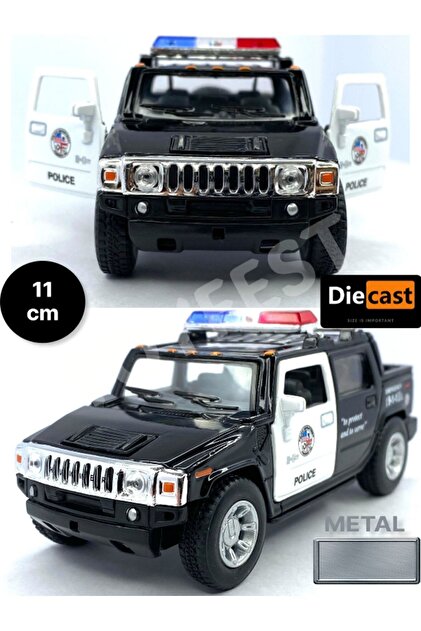 TOYFEST 2005 Hummer H2 SUT Polis Çek Bırak Die - Cast Kapıları