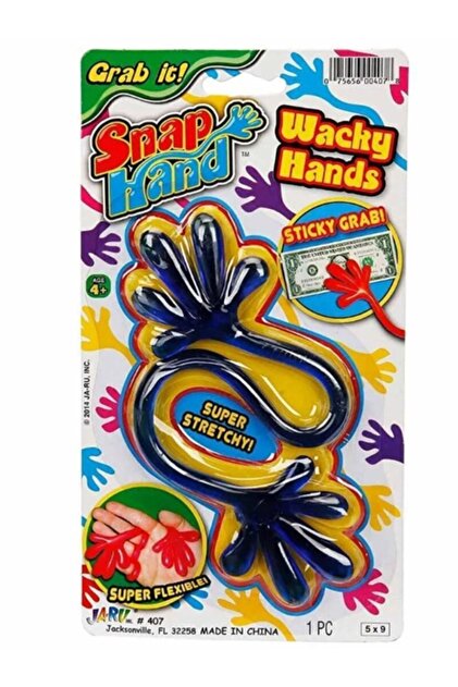 TOYFEST Jaru Süper Esnek Eğlenceli Yapışkan El Snap Hand iki Uçlu