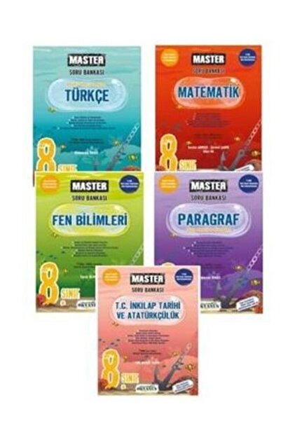 Okyanus Yayınları 8. Sınıf 2025 Basım Lgs Master Tüm Dersler Soru