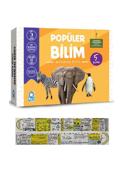 Popular Science Animals Array 5 Book Set + Math Teaching Bookmark