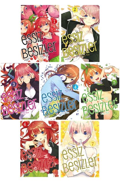 Eşsiz Beşizler 1-2-3-4-5-6-7. Ciltler Manga Seti