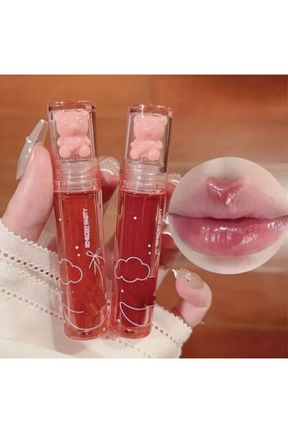 sensory party Lip Glaze Lovely Bear Design Jelly-Textured Lip