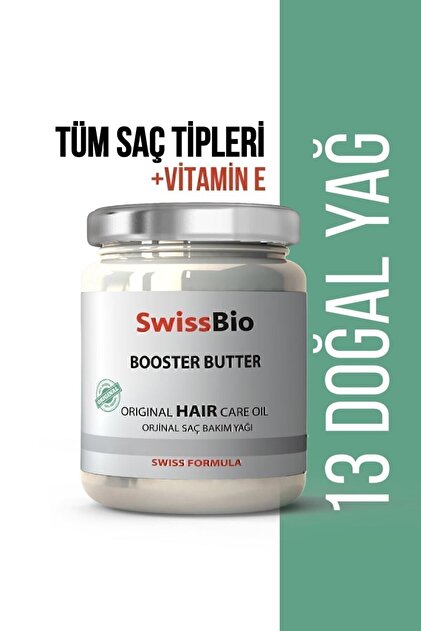 SwissBio Booster Butter 13 Doğal Yağ Içeren Besleyici Saç Bakım