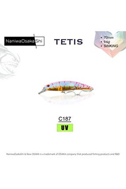 Genel Markalar NANIWA OSAKA SHI TETIS 70MM 9.6GR SINKING MAKET