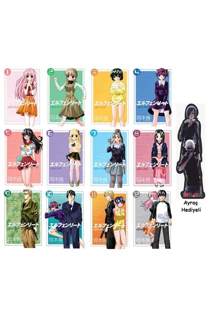 Elfen Lied 1-2-3-4-5-6-7-8-9-10-11-12. Ciltler Full Manga Seti