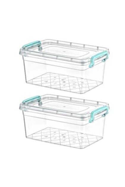 Çok Amaçlı Kapaklı Erzak Saklama Kabı Kutusu 5.5 Litre (20 X 31 X 13) 2li