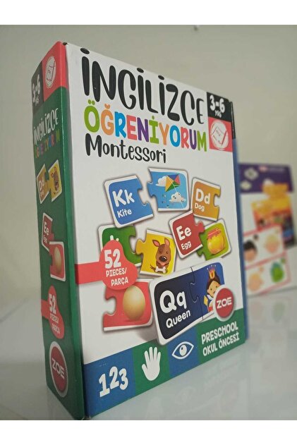 Zoe 52 PARÇA İNGİLİZCE ÖĞRENİYORUM PUZZLE SETİ - Fiyatı, Yorumları