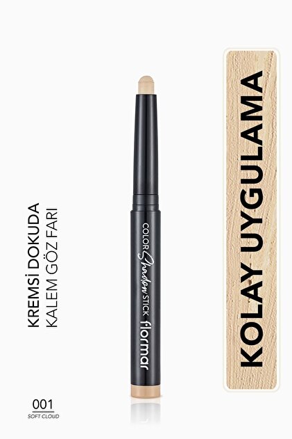 Suya Dayanıklı Kremsi Kalem Far -color Shadow Stick -001 Soft Cloud-8682536039413