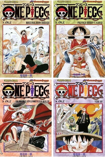Gerekli Şeyler Yayıncılık One Piece 1-2-3-4. Ciltler Manga Seti