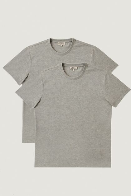 Slim Fit Bisiklet Yaka 2'li Düz Tişört Paketi