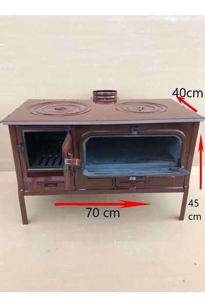 Arkadan Kursaklı 70 Cm'lik Emaye Guzine