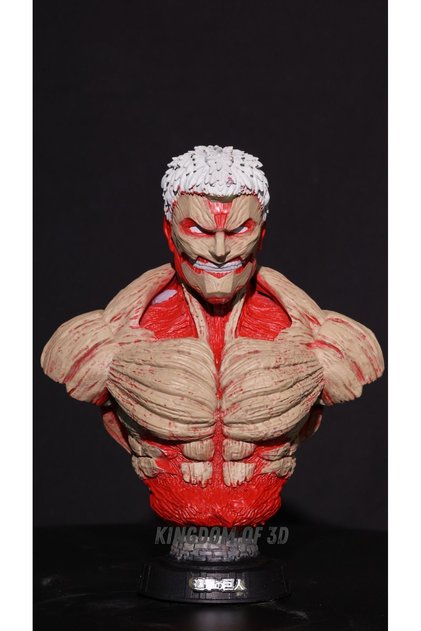 Attack on Titan Armored Titan Büst, Eren Titan, Anime Figür Koleksiyonu