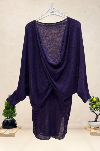 Front Double Breasted Degaje Mercerized Blouse