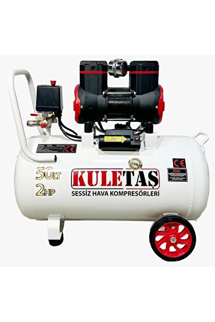 50 Litre 2 Hp Sessiz Premium Kafa Hava Kompresörü 2800 Rpm