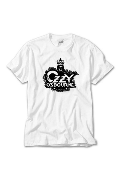 Ozzy Osbourne Skull White T-Shirt