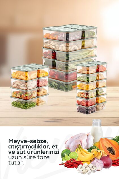 Vienev 30'lu Buzdolabı Düzenleyici Organizer Mikrodalgaya Uygun