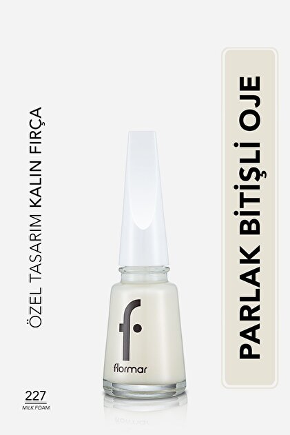 Klasik Parlak Bitişli Yüksek Pigmentli Oje - Nail Enamel- 227 Mılk Foam New- 8682536035798