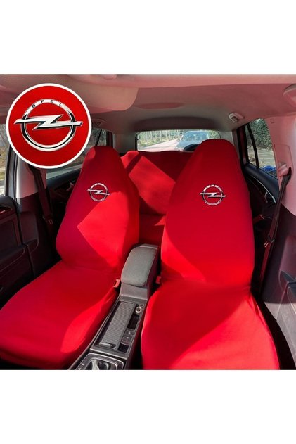 Opel Astra G Oto Koltuk Servis Kılıfı Krmızı Likralı Esnek Tüm Araç Modellerine Uygun Universal