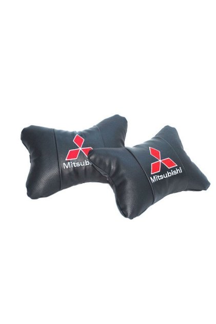 Luxury Neck Pillow with Logo Double Faux Leather