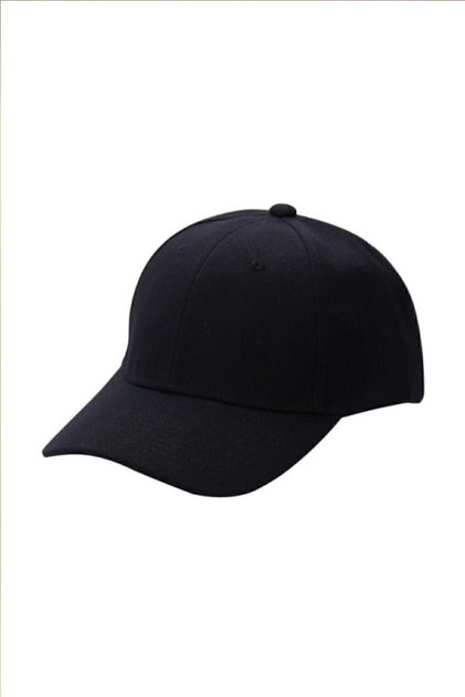 Black Sports Hat Unisex Adjustable with Velcro on the Back