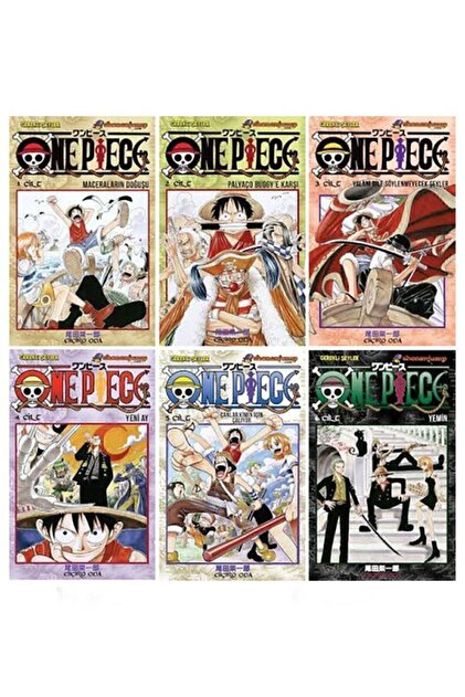 ONE PIECE 初版 2〜6巻セット Gerekli Şeyler Yayıncılık One Piece 6 Cilt Türkçe Manga Set (1-2-3