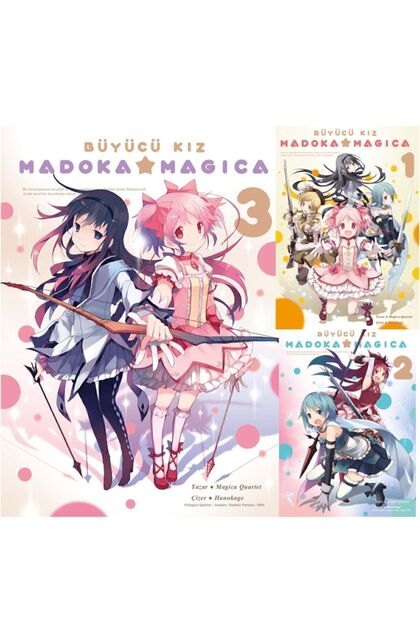 Komik Şeyler Büyücü Kız Madoka Magica 3 Kitap Manga Seti - Magica