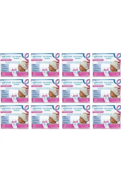 Hasta Saç Bakım/temizleme/yıkama Bonesi (12 Adet/paket)