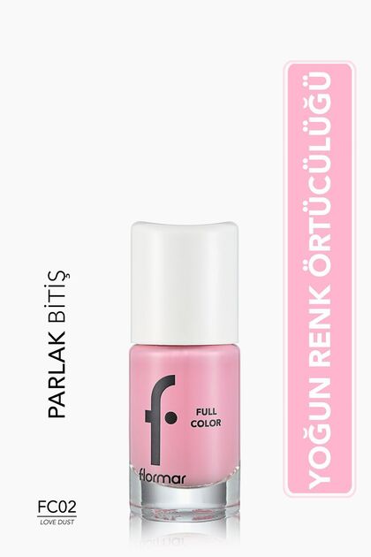 Intense Pigmented Shiny Nail Polish - Full Color Nail Enamel - Fc02 Love Dust -8690604310388
