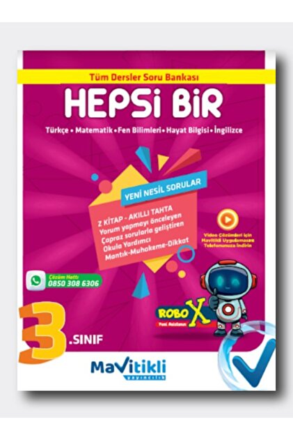 MAVİTİKLİ YAYINCILIK 3.SINIF 4X4 HAZIRLIK SETİ ( 4 FARKLI KİTAP