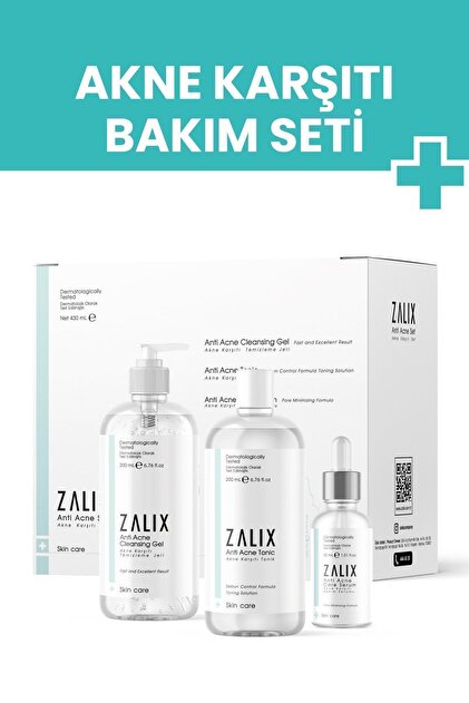 ZALİX Akne Karşıtı Set - Sivilce Ve Siyah Nokta Karşıtı - Fiyatı