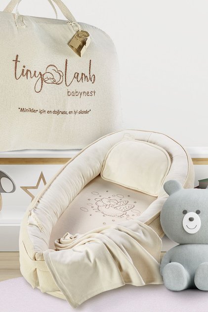 5 Parça Cocoon Unisex Uyku Seti Bebek Yuvası | Babynest Seti