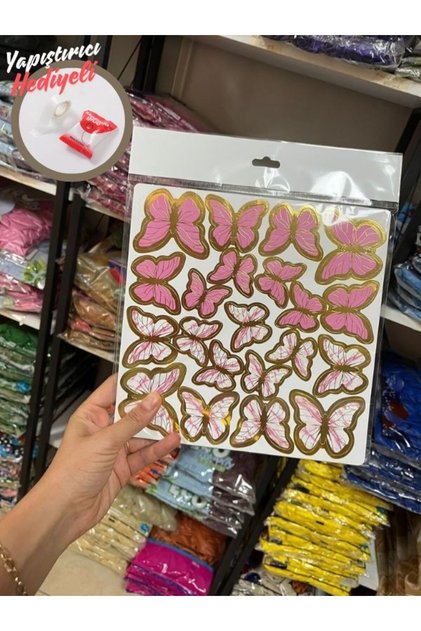Colorful Butterfly Sticker, Adhesive 60 Li Butterfly