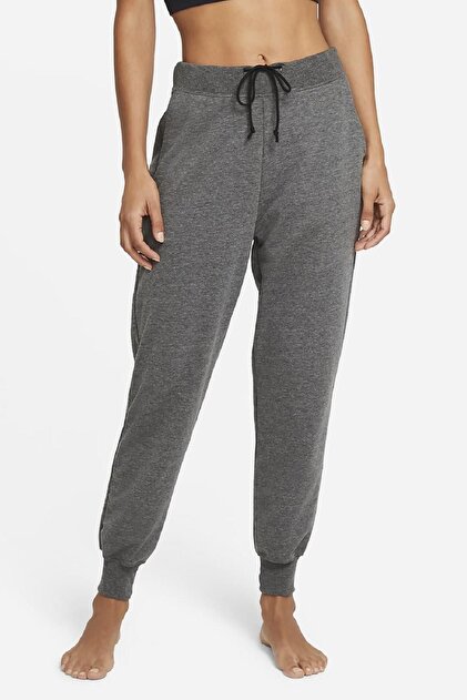 Nike Yoga Flow Hyper 7/8 Boy Kadın Eşofman Altı Gri - Fiyatı