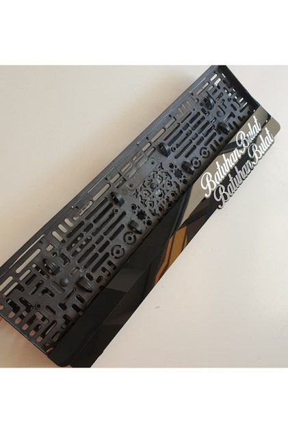 2 Adet 3d Aynalı Sade Severlere Pianoblack Lazer Kesim Plakalık Uyumlu
