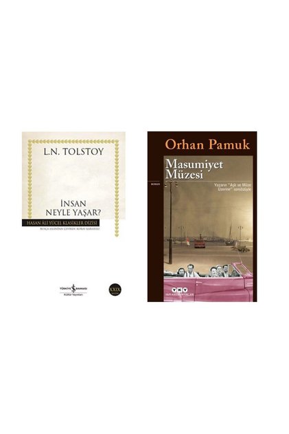 İnsan Neyle Yaşar ? Tolstoy - Masumiyet Müzesi Orhan Pamuk (in Protective Pouch)