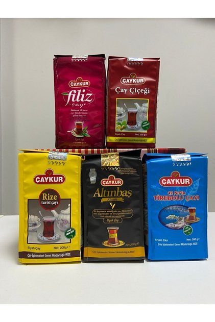 Tirebolu 42, Altınbaş, Filiz, Tea Blossom, Tourist Tea 200 g x 5