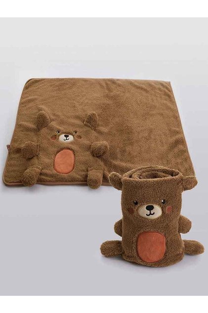 Ayıcıklı Unisex Bebek Battaniye